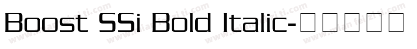 Boost SSi Bold Italic字体转换